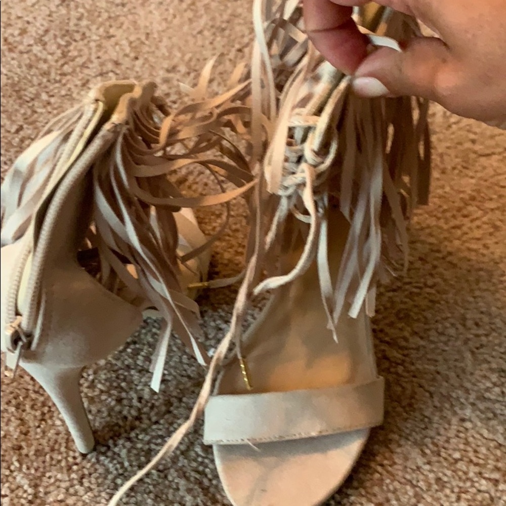 Fringe heels